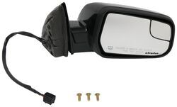K-Source Replacement Side Mirror - Electric/Heat w Spotter Mirror - Textured Black - Passenger      