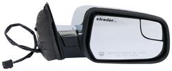 K-Source Replacement Side Mirror - Electric/Heat w Spotter Mirror - Black/Chrome - Passenger        