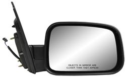 K-Source Replacement Side Mirror - Electric - Textured Black/Silver - Passenger Side                