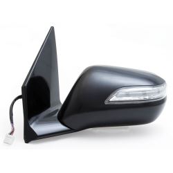 K-Source Replacement Side Mirror - Electric/Heat w Signal, Memory, Blue Lens - Black - Driver       