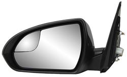 K-Source Replacement Side Mirror - Electric w/ Spotter Mirror - Textured Black - Driver Side        