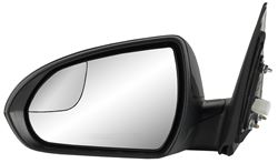 K-Source Replacement Side Mirror - Electric/Heat w Spotter Mirror - Textured Black - Driver         