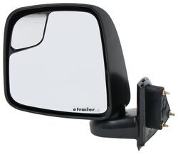 K-Source Replacement Side Mirror - Manual w/ Spotter Mirror - Textured Black - Driver Side          