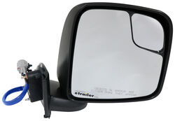 K-Source Replacement Side Mirror - Electric/Heat w Spotter Mirror - Black - Passenger               