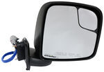 K-Source Replacement Side Mirror - Electric/Heat w Spotter Mirror - Black - Passenger               
