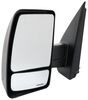K-Source Replacement Side Mirror - Manual w/ Spotter Mirror - Textured Black - Driver Side Manual KS68116N