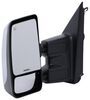 full replacement mirror heated k-source custom extendable towing - electric/heat textured black/chrome driver side