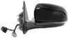 replacement standard mirror heated k-source side - electric/heat w turn signal textured black driver