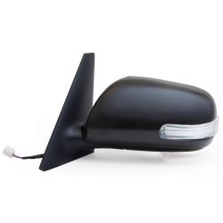 K-Source Replacement Side Mirror - Electric w/ Turn Signal - Black - Driver Side                    