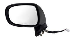 K-Source Replacement Side Mirror - Electric/Heat w Lamp, Memory - Black - Driver Side               