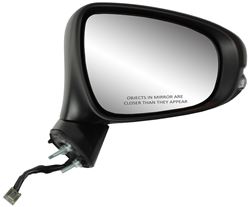 K-Source Replacement Side Mirror - Electric/Heat w Signal, Lamp - Black - Passenger Side            
