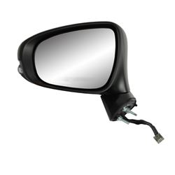 K-Source Replacement Side Mirror - Electric/Heat w Signal, Lamp, Memory - Black - Driver Side       
