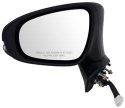 K-Source Replacement Side Mirror - Electric/Heat w Signal, Lamp, Memory - Textured Black - Driver   