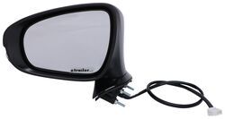 K-Source Replacement Side Mirror - Electric/Heat w Signal, Lamp - Black - Driver Side               