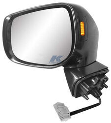 K-Source Replacement Side Mirror - Electric w Signal, Memory, BSDS - Textured Black - Driver        