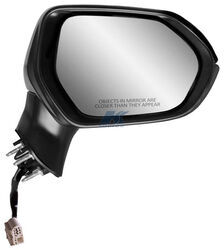 K-Source Replacement Side Mirror - Electric - Textured Black - Passenger Side