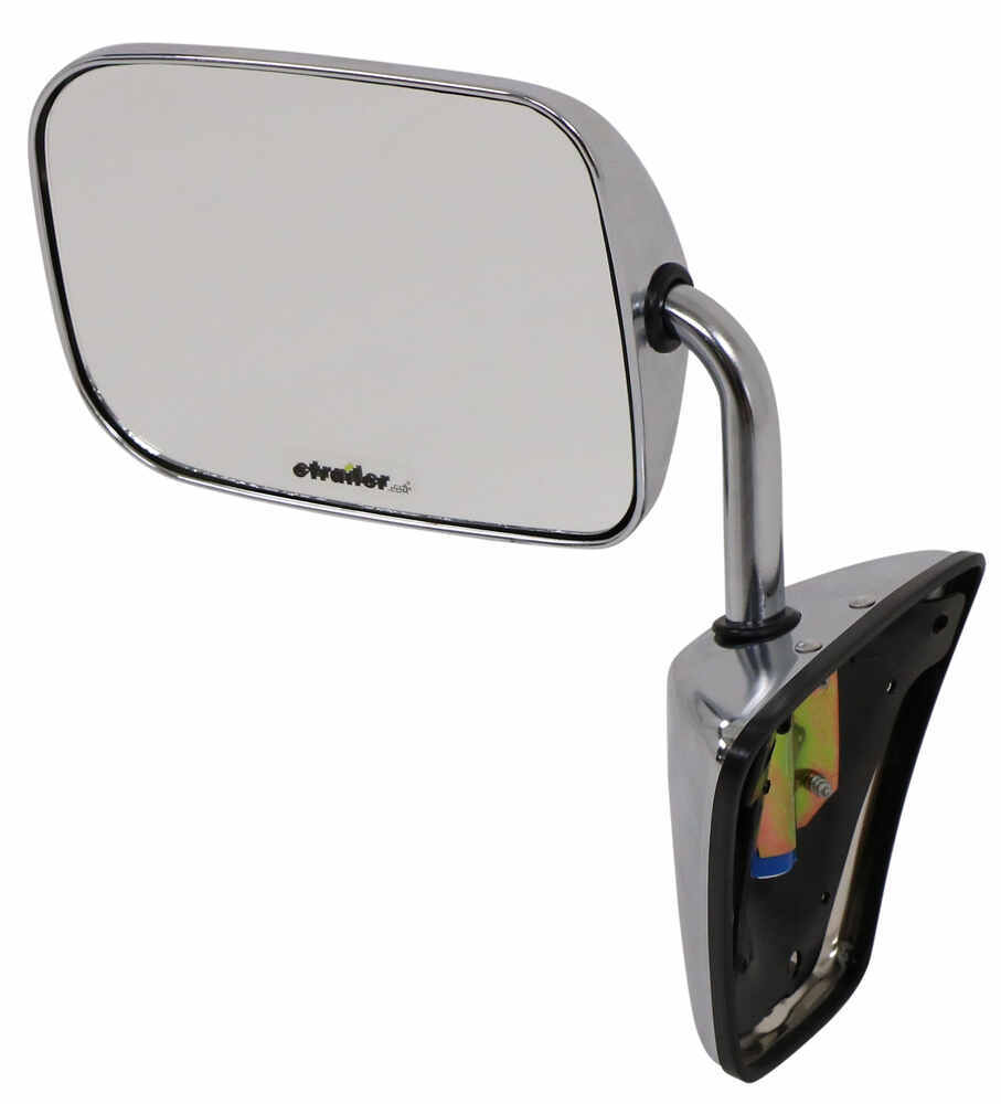 K Source Replacement Side Mirror Manual Chrome Driver Or