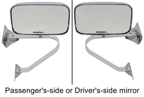 K Source Replacement Side Mirror Manual Chrome Driver Or Passenger Side K Source 