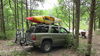 0  kayak roof mount carrier in use