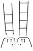 exterior ladders 8 feet tall stromberg carlson rv ladder - aluminum 99-1/2 inch 250 lbs black
