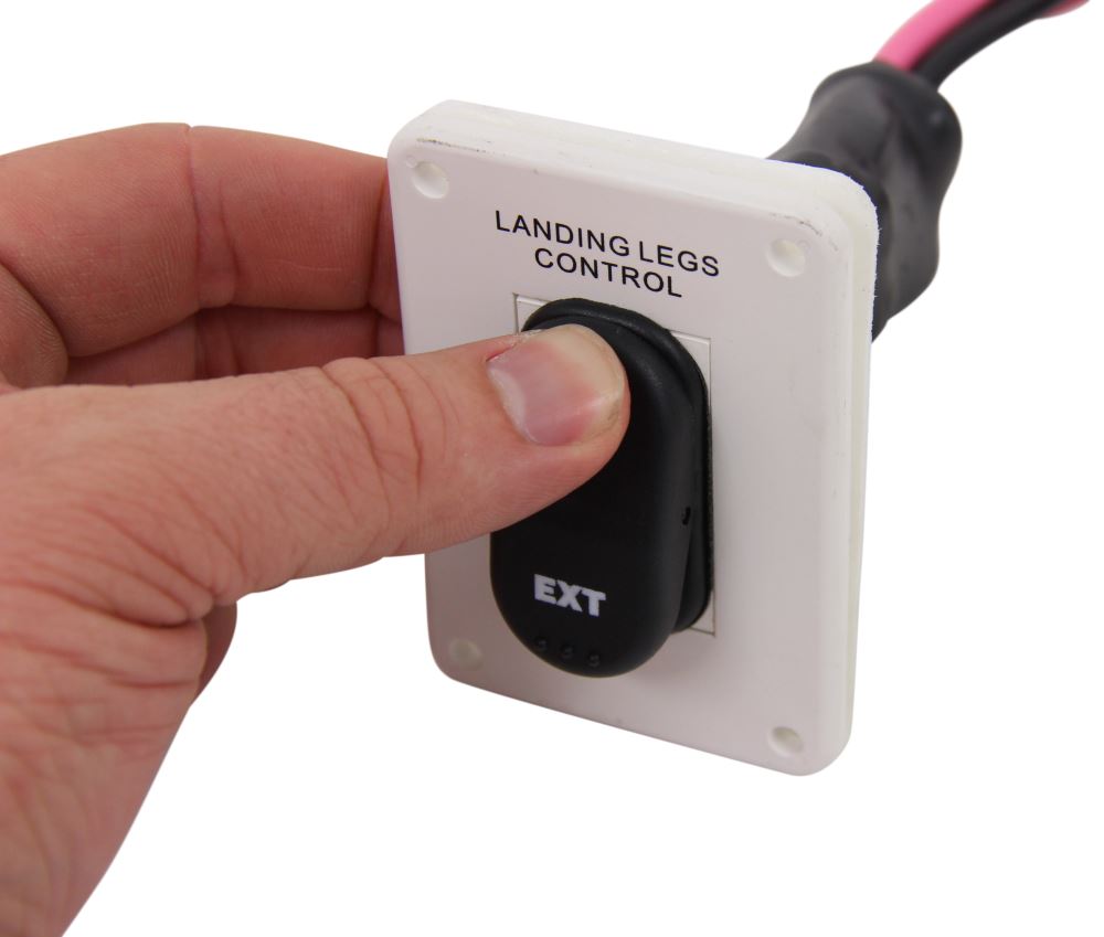 Lippert Ignition Proof 5th Wheel RV Landing Gear Switch w/Harness