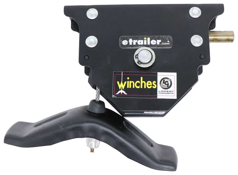 Lippert Spare Tire Winch with Offset Cable - LC159056
