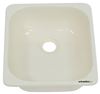 Better Bath Single Bowl RV Kitchen Sink - 15" Long x 12-3/4" Wide - Parchment