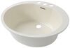 Better Bath Single Bowl RV Bathroom Sink - 16-3/4" Long x 14-1/2" Wide - Parchment
