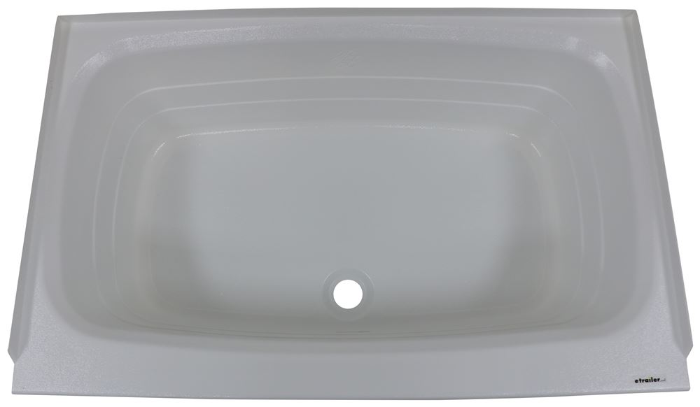 Lippert 209661 Bath Tub with Center Drain 24" x 38" White 