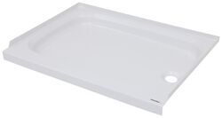 Better Bath RV Shower Pan - Right Hand Drain - 32-1/8" Long x 24" Wide - White - LC210371