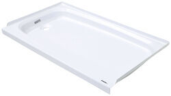 Better Bath RV Shower Pan - Left Hand Drain - 40" Long x 24" Wide - White