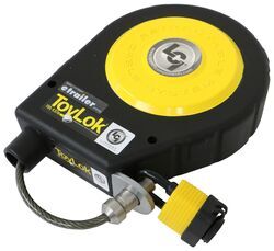 ToyLok Retractable Cable Lock with Padlock - 15' Cable - Nylon Case - LC337120