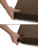 bunk mattress single sided teddy bear rv bed - 74 inch long x 26 wide 3 tall chocolate