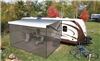 screen room partially enclosed solera for 11' wide rv awnings - tan mesh