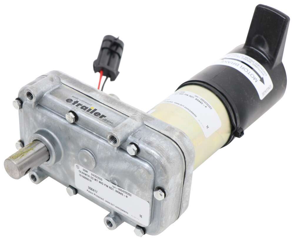 Replacement PowerGear RV Above Floor Slide-Out Motor - Double Shaft - Mid Torque - LC368417