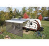 rv awnings solera awning shade screen - zip-off front panel 15' wide x 8' tall black mesh