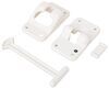 holders kwikee t-style rv door holder w/ bumper - 4 inch long arm cream