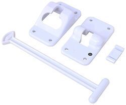 Kwikee T-Style RV Door Holder w/ Bumper - 6" Long Arm - White - LC381412