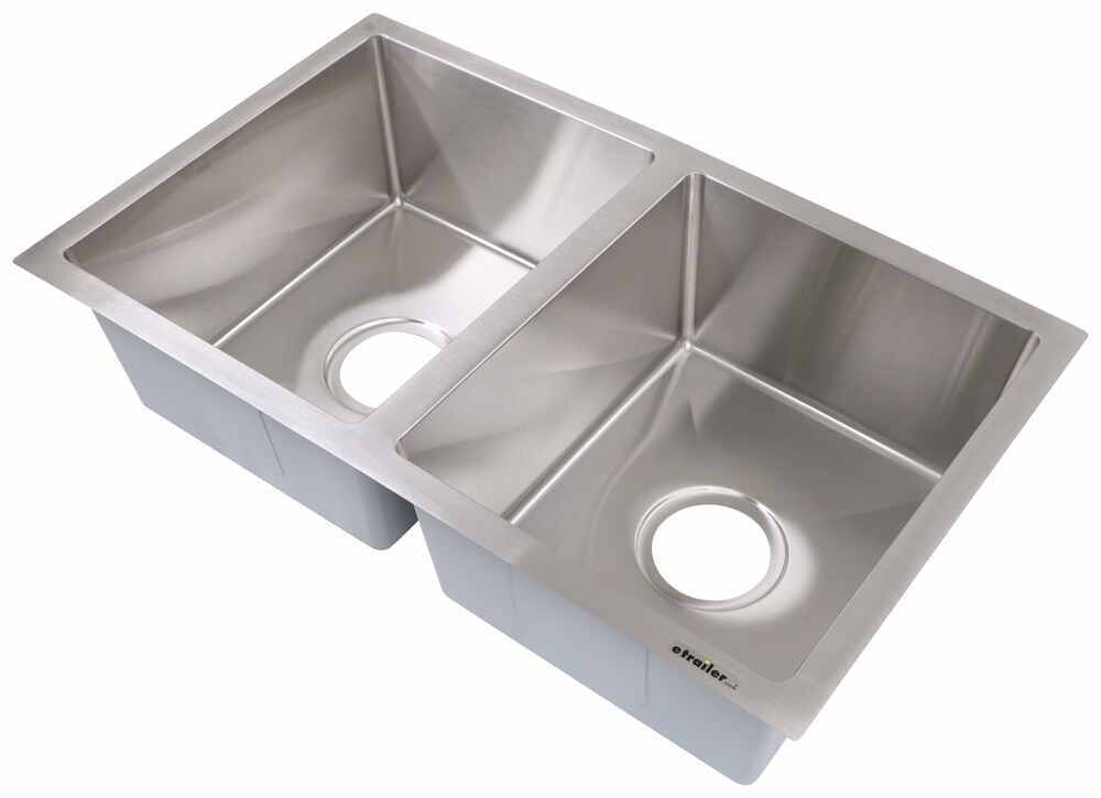 double bowl rv kitchen sink