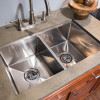 0  kitchen sink rectangular better bath rv - double bowl 27 inch long x 16 wide stainless steel