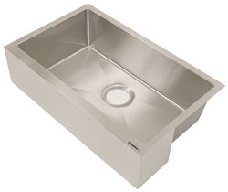 Better Bath RV Kitchen Sink - Single Bowl - 27" Long x 16-1/2" Wide - Stainless Steel - LC389910