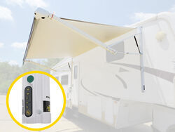 Solera Smart Arm 12V Power RV Awning - 16' Wide - Programmable - White Fade - LC405492