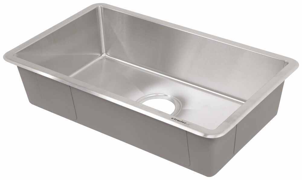 Better Bath RV Kitchen Sink - Single Bowl - 25" Long x 15" Wide - Stainless Steel - LC421572