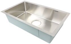 Better Bath RV Kitchen Sink - Single Bowl - 25" Long x 15" Wide - Stainless Steel - LC42UD