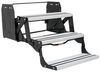 towable camper pull-out step alumi-tread manual for rvs - 9 inch drop/rise 24 wide triple aluminum