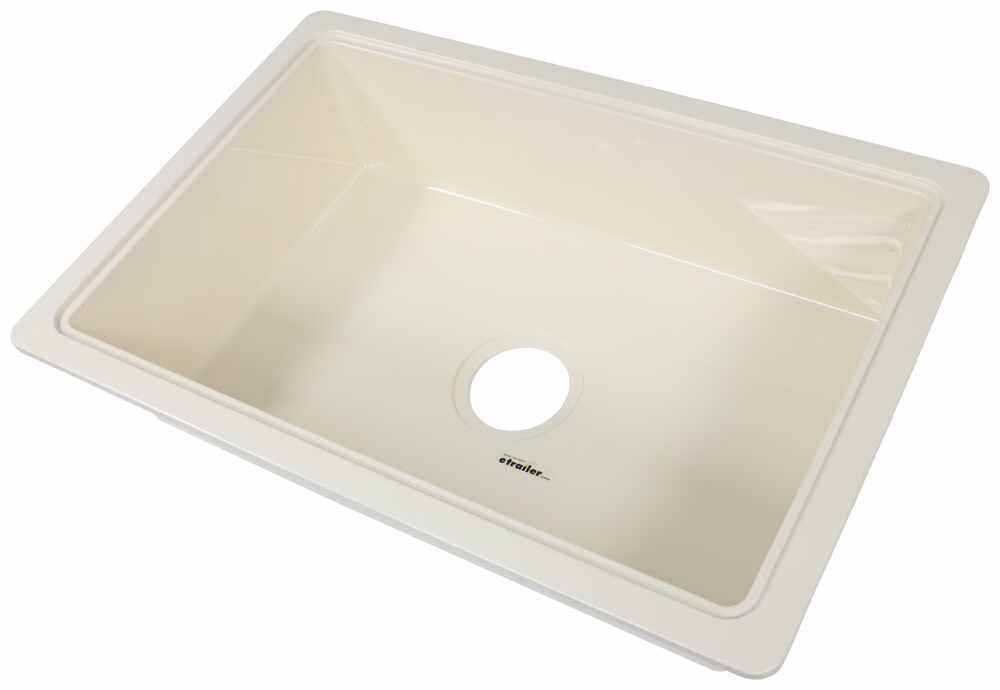 Better Bath RV Kitchen Sink - Single Bowl - 25" Long x 17" Wide - Parchment - LC52ZR