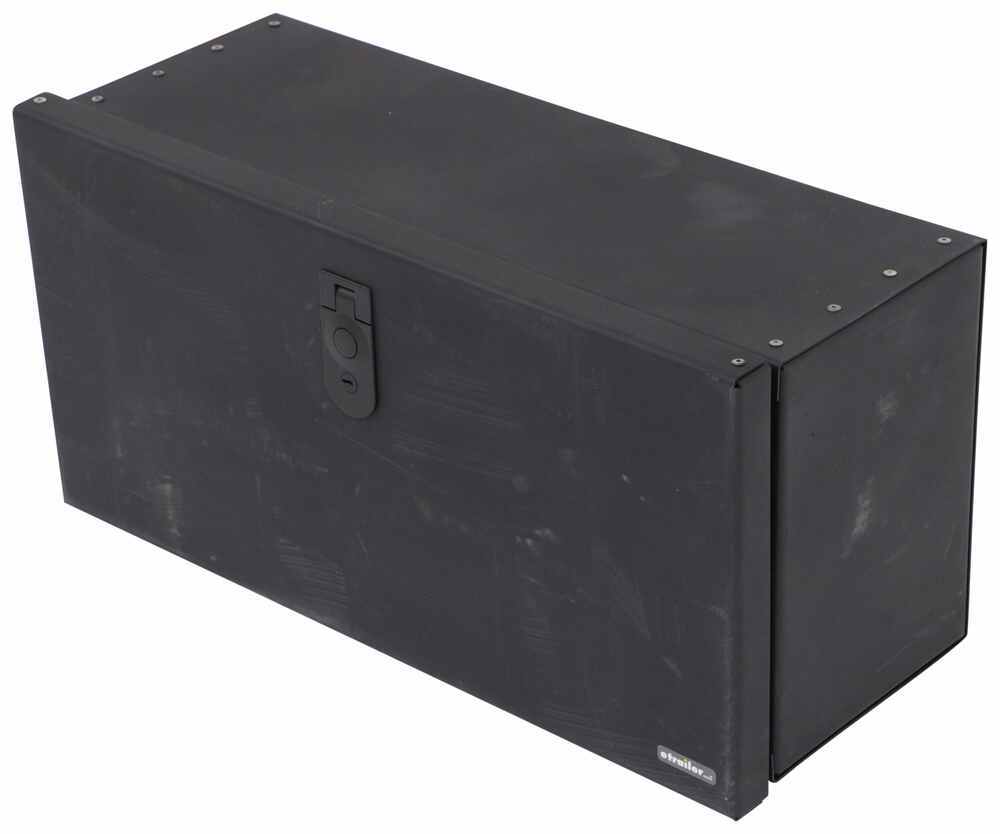 Solidstep Locking Rv Storage Box Powder Coated Steel 100 Lbs Lippert Rv Cargo Carrier Lc