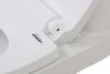 standard height elongated lippert flow max full-timer rv toilet - seat white ceramic