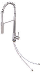 Flow Max RV Kitchen Faucet w/ Pull Down Spout - Single Lever Handle - Stainless Steel