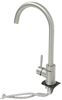 kitchen faucet standard sink flow max rv - single lever handle stainless steel